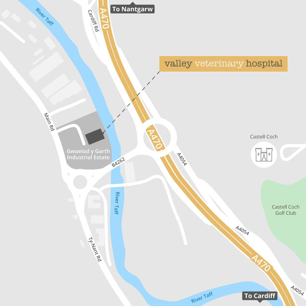 Valley Veterinary Hospital Directions Map